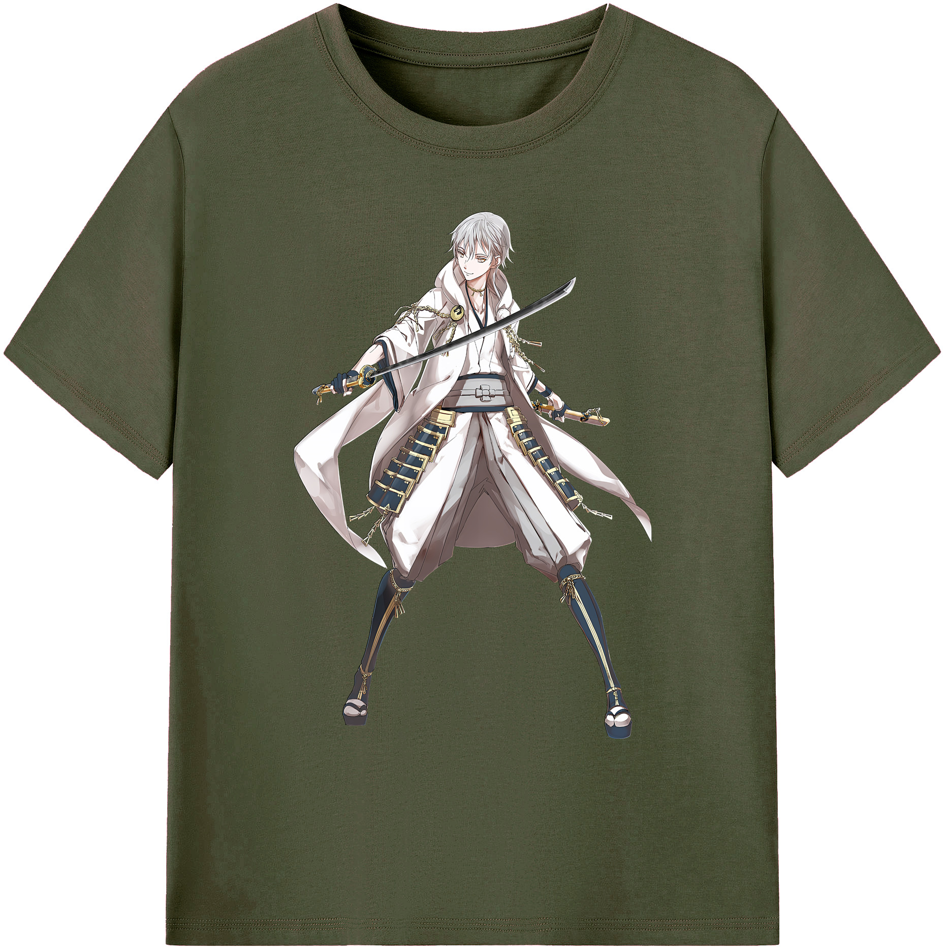 （画像用） 刀剣乱舞 Touken Ranbu 綿100％ メンズ半袖Tシャツ｜肌触りやわらか＆通気性